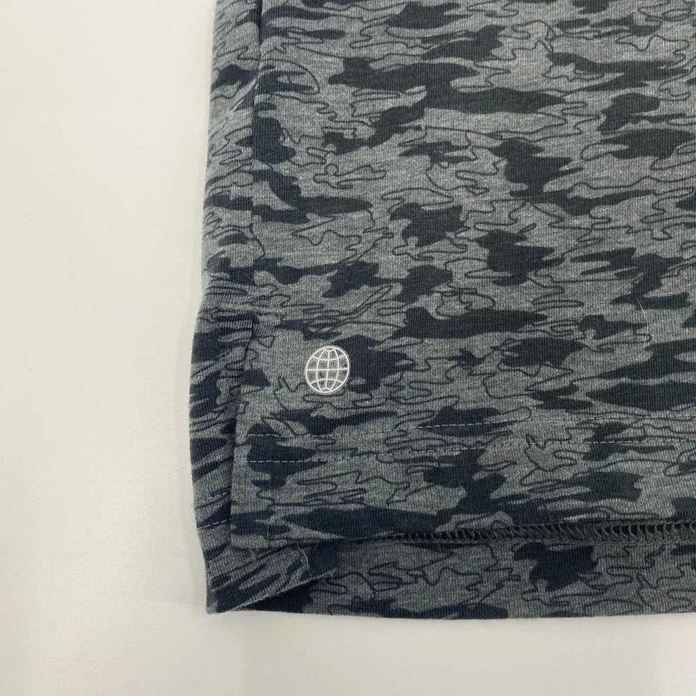 Adidas Golf Polo Shirt Mens Extra Large Gray Camo Performance Sustainable Active